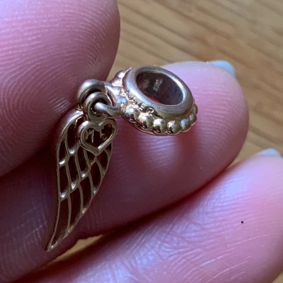 Retired Pandora Rose Love and Guidance Angle Wing Dangle Charm - Picture 6 of 7